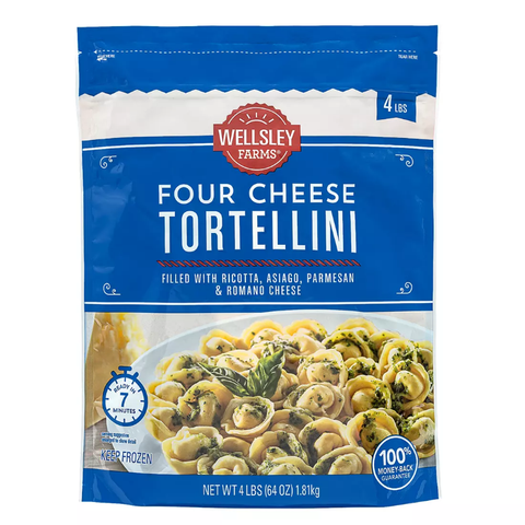 Wellsley Farms Four Cheese Tortellini. 4 lbs.