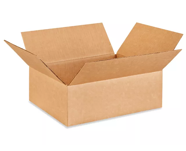 12 x 10 x 4" Lightweight 32 ECT Corrugated Boxes