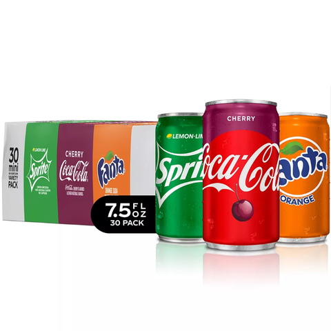 Coca-Cola Mini Cans Variety Pack. 30 pk.