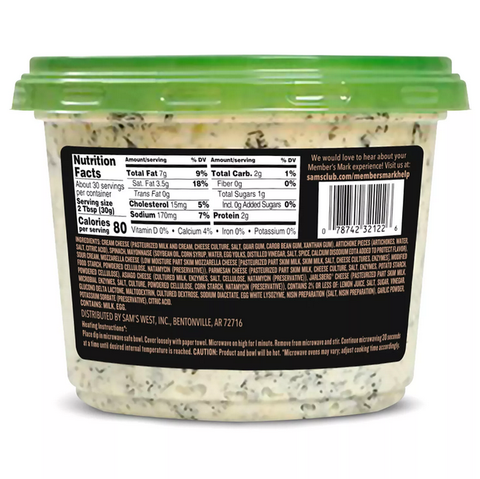 Member's Mark Spinach Artichoke Dip (32 oz.)