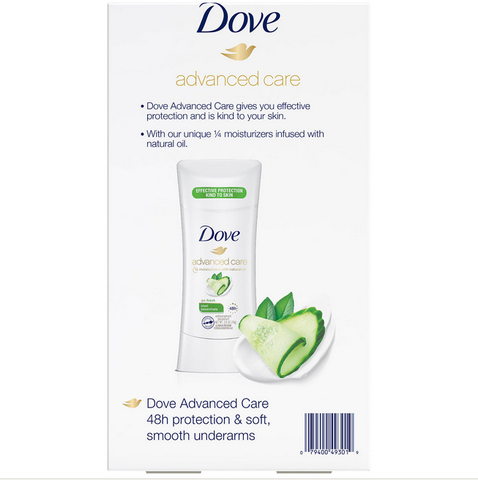 Dove Antiperspirant Deodorant Cool Essentials (2.6 oz. 4 pk.)