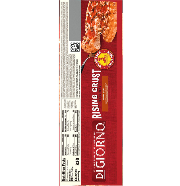 DiGiorno Original Rising Crust Three Meat Pizza. Frozen (3 pk.)
