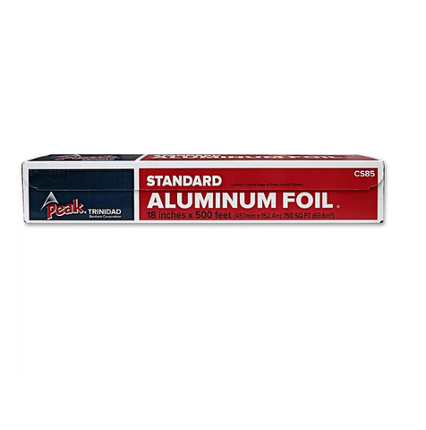 Peak 18" Standard Foodservice Aluminum Foil (750 sq. ft.)