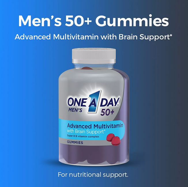 One A Day Men's 50+ Multivitamins Gummies (3 pk. 110 ct./pk.)