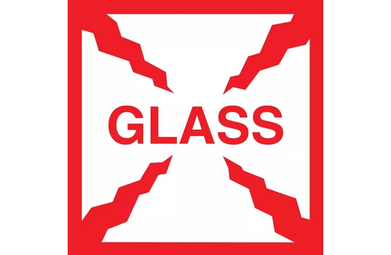 "Glass" Label - 4 x 4"